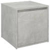 The Living Store Opbergbox Met Lade - Betongrijs - 40.5x40x40 cm - Hoge Kwaliteit