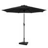 VONROC Premium Stokparasol Recanati Ø300cm – Incl. parasolvoet & beschermhoes - Ronde parasol - Kantelbaar – UV werend d