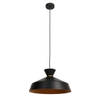 Mexlite hanglamp Skandina - zwart - metaal - 40 cm - E27 fitting - 3682ZW