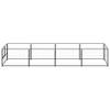 The Living Store Hondenkennel - Grote buitenren - 400 x 100 x 70 cm - Zwart staal