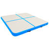 The Living Store Gymnastiekmat - Opblaasbare sportmat - 200 x 200 x 15 cm - Schokabsorberend - anti-slip - waterdicht