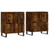 The Living Store Dressoir Smoked Oak - 120 x 35 x 70 cm - Duurzaam bewerkt hout
