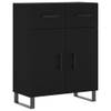 The Living Store Dressoir - - Dressoirs - 69.5 x 34 x 90 cm - Zwart