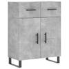 The Living Store Dressoir - Betongrijs - 69.5 x 34 x 90 cm (L x B x H)