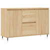 The Living Store Dressoir - Trendy - Opbergkast - 104 x 35 x 70 cm - Sonoma eiken hout