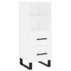 The Living Store Dressoir - Modern - Diversen - 34.5 x 34 x 90 cm - Wit