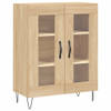 The Living Store Dressoir Classic - Kast - 69.5 x 34 x 90 cm - Sonoma Eiken