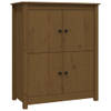 The Living Store Dressoir - Landelijk - Meubel - 83x41.5x100 cm - Honingbruin