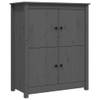 The Living Store Dressoir Landelijke Stijl - 83 x 41.5 x 100 cm - Grijs