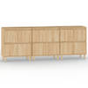 The Living Store Dressoirs - Klassiek - Dressoir - 60 x 35 x 70 cm - Sonoma Eiken