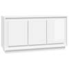 The Living Store Dressoir - Meubelen - 102 x 35 x 55 cm - Hoogglans Wit