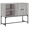 The Living Store-Dressoir-100x40x79-5-cm-bewerkt-hout-grijs-sonoma-eikenkleurig - Keukenkast