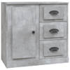 The Living Store Dressoir Bijzetkast - 70x35.5x67.5 cm - Betongrijs