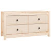 The Living Store Massief grenenhouten dressoir - 100 x 40 x 54 cm - Ruime opbergruimte