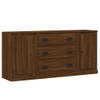 The Living Store Dressoir Classic Bruineiken - 140x35.5x67.5 cm - 3 stuks