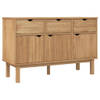 The Living Store OTTA Houten Dressoir - 114x43x73.5cm - Massief grenenhout