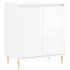 The Living Store Dressoir - Opbergkast - 60 x 35 x 70 cm - Hoogglans wit