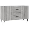 The Living Store Dressoir - Moderne - Kast - Afmeting 100 x 36 x 60 cm - Kleur Grijs Sonoma Eiken