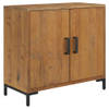 The Living Store Dressoir - Vintage Industrieel - 75 x 35 x 70 cm - Massief gerecycled grenenhout