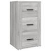 The Living Store Dressoir - Grijs Sonoma Eiken - 40x33x70 cm - Duurzaam bewerkt hout