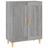 The Living Store Dressoir - - Bijzetkast - Afmetingen- 69.5 x 34 x 90 cm - Kleur- Grijs Sonoma Eiken