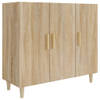 The Living Store Dressoir - Sonoma Eiken - 90x34x80 cm - Bewerkt Hout