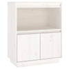 The Living Store Dressoir - Grenenhout - 60 x 34 x 75 cm - Wit