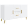 The Living Store Dressoir - - Kast - 100 x 36 x 60 cm - Hoogglans wit