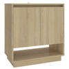 The Living Store Dressoir - Sonoma eiken - 70 x 41 x 75 cm - Minimalistisch design