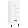 The Living Store Dressoir - Musthave - Meubelen - Afmeting- 34.5 x 34 x 90 cm - Kleur- wit