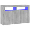 The Living Store Dressoir Sonoma Eiken - 115.5 x 30 x 75 cm - LED Verlichting