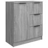 The Living Store Dressoir - Minimalistisch - Meubels - 60 x 30 x 70 cm - Grijs Sonoma Eiken