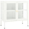 The Living Store Dressoir - Opbergkast - 70 x 35 x 70 cm - Staal en glas