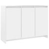 The Living Store Bijzetkast - Dressoir - 102 x 33 x 75 cm - Stevige constructie - Wit - Spaanplaat