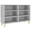 The Living Store Dressoir Scandinavische Stijl - 103.5 x 35 x 70 cm - Betongrijs