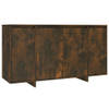 The Living Store Dressoir - Bijzetkast - 135x41x75 cm - Gerookt eiken - Montage vereist