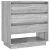 The Living Store Dressoir - Simplistisch - Meubelen - 70 x 41 x 75 cm - Grijs Sonoma Eiken