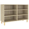 The Living Store Dressoir Scandinavische Charme - 103.5 x 35 x 70 cm - Sonoma Eiken - Montage vereist