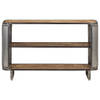 The Living Store Industrieel Houten Dressoir - 120 x 30 x 73 cm - Massief Mangohout