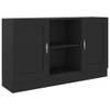 The Living Store Dressoir - Trendy - Opbergkast - 120x30.5x70 cm - Zwart