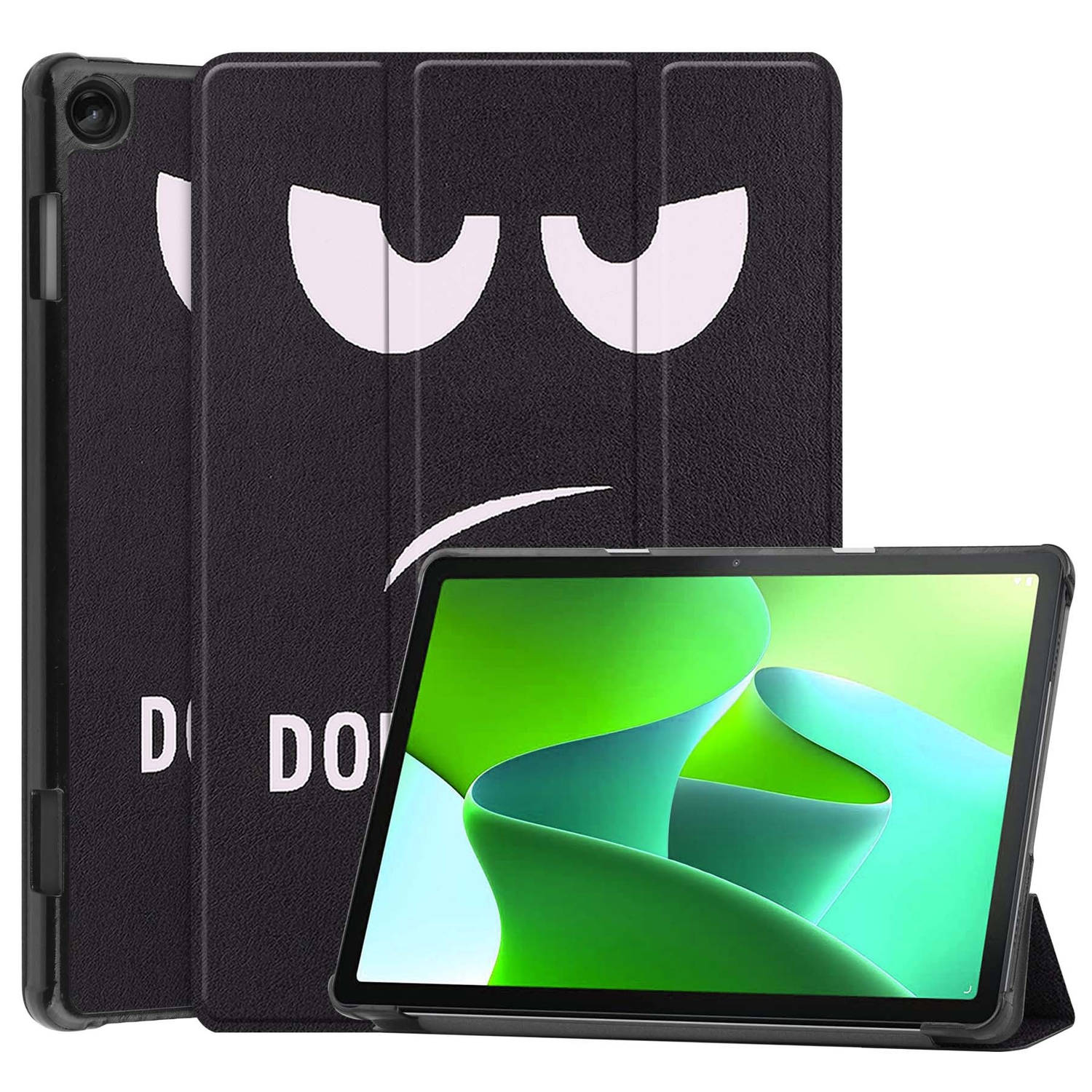 Lenovo Tab M10 (3e gen) Hoes Case Tablet Hoesje Tri-fold - Lenovo Tab M10 (3e gen) Hoesje Hard Cover Bookcase Hoes - Don't Touch Me