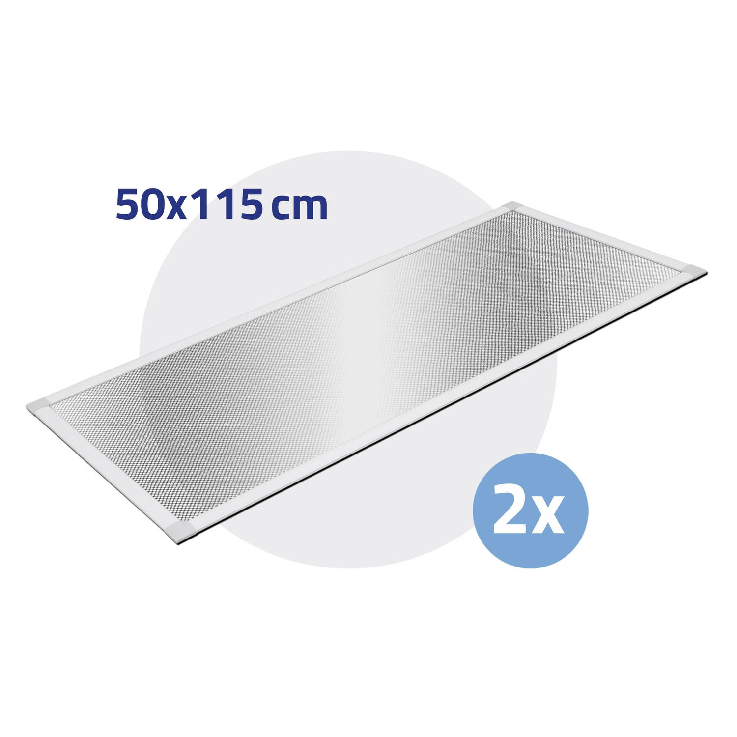 Aluminium lichtputdeksel 50 x 115 cm