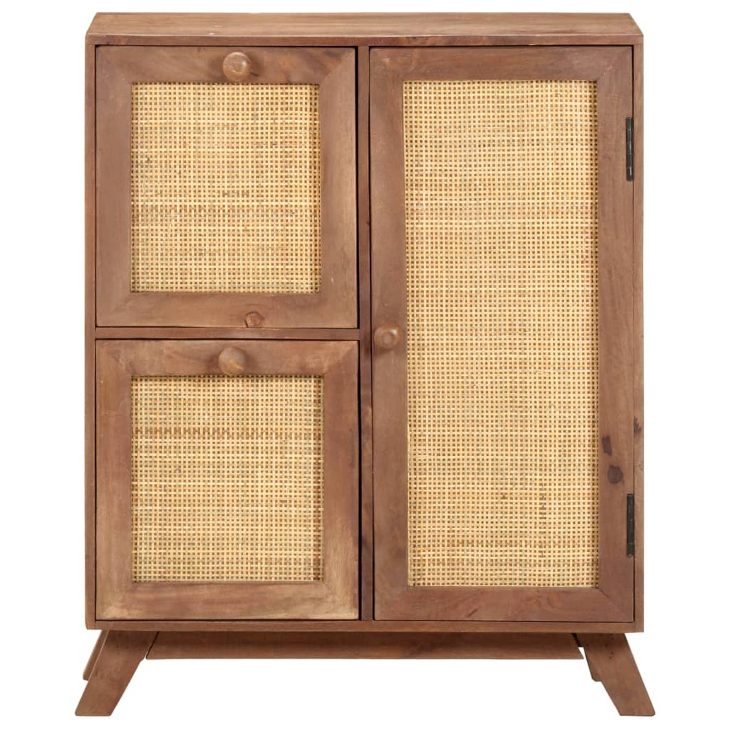 The Living Store Ladekast - Houten kast - 60 x 35 x 75 cm - Massief mangohout