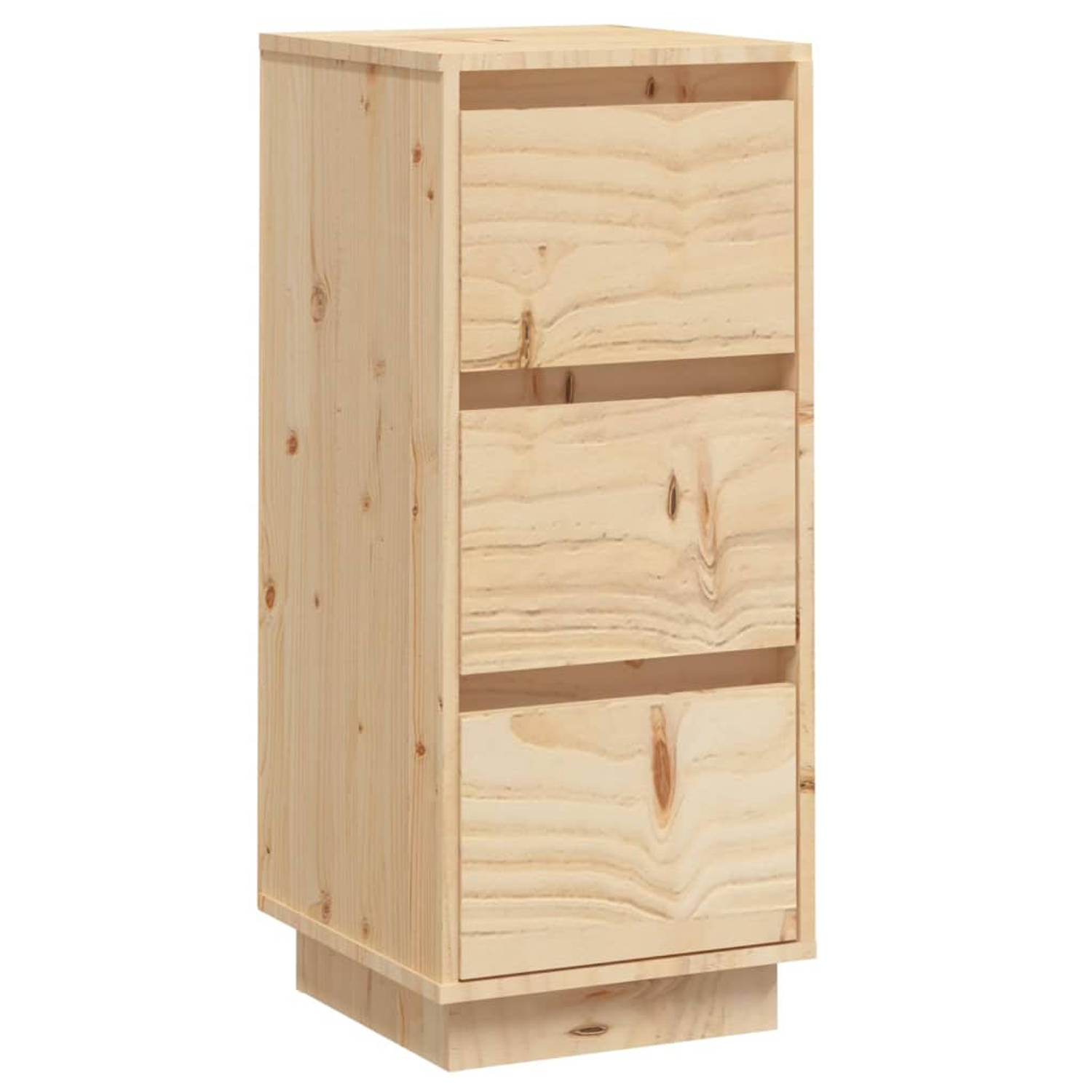 The Living Store Dressoir 32x34x75 cm massief grenenhout - Keukenkast