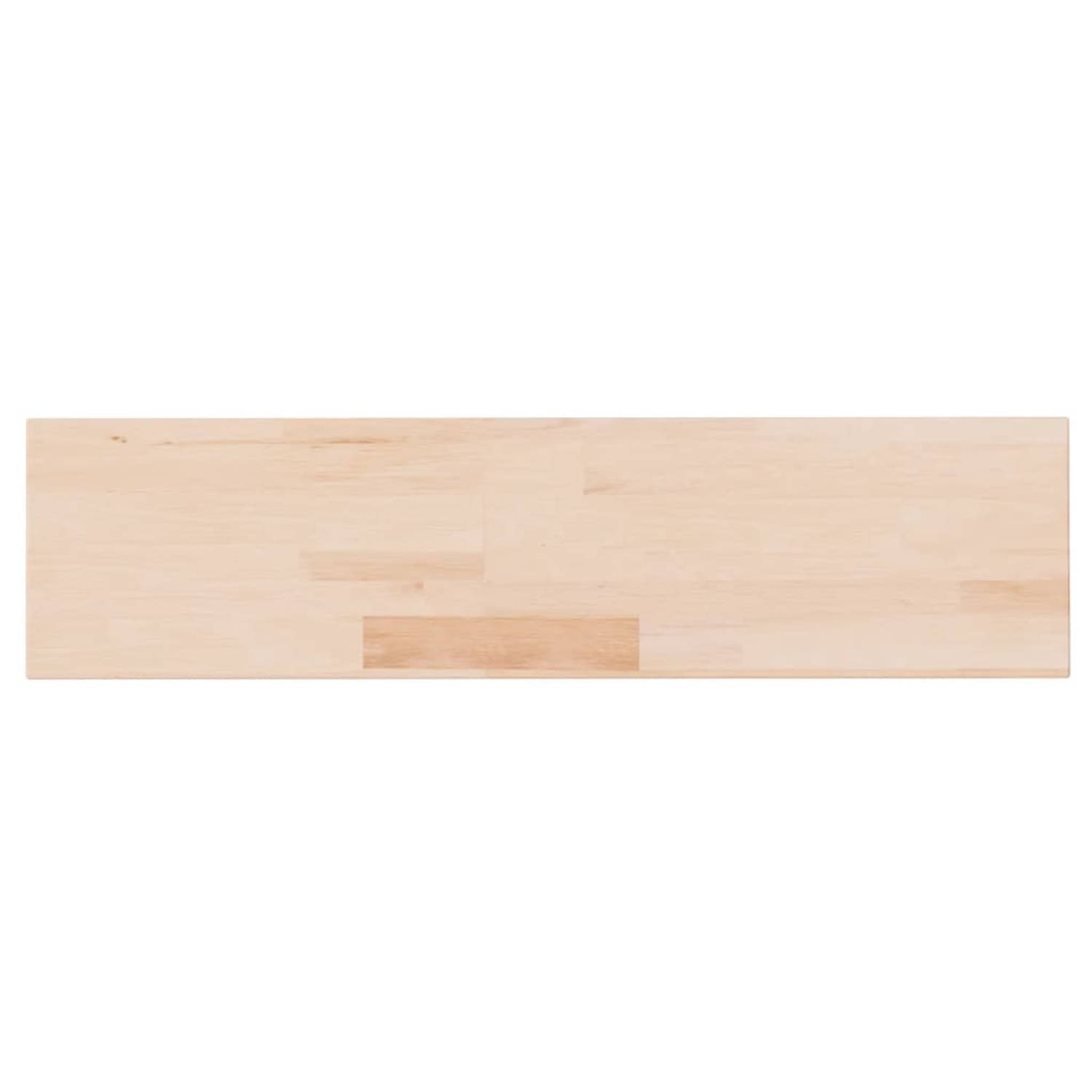 The Living Store Plank 80x20x4 cm onbehandeld massief eikenhout - Wandsteun