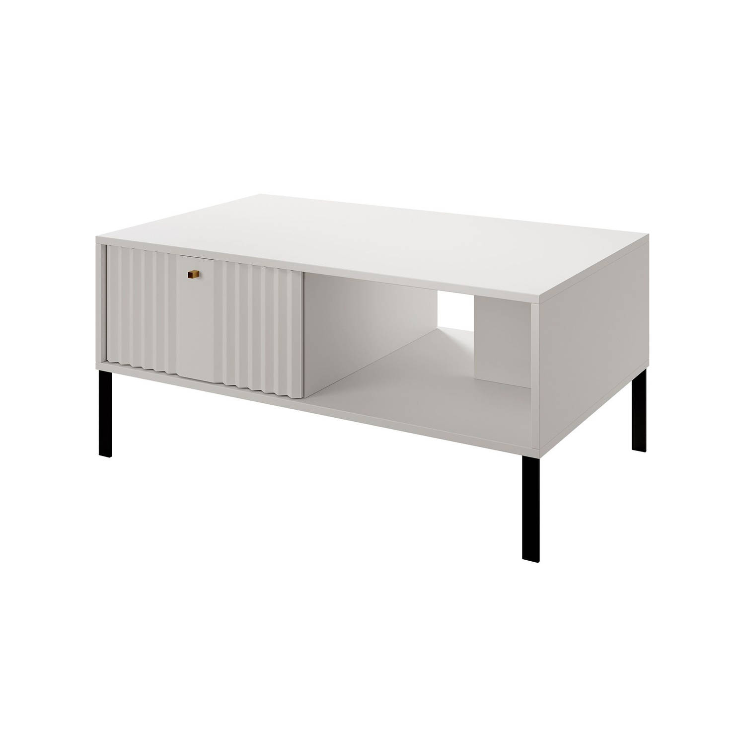 Meubella - Salontafel Kaylan - Wit - 100 cm