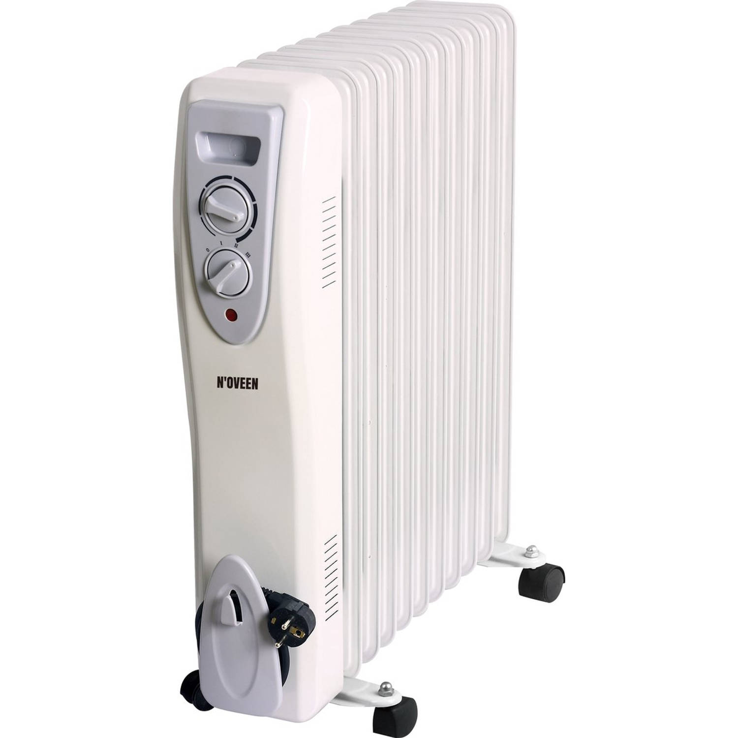 Noveen OH11 olie radiator thermostaat 3 standen tot 2500 W wit