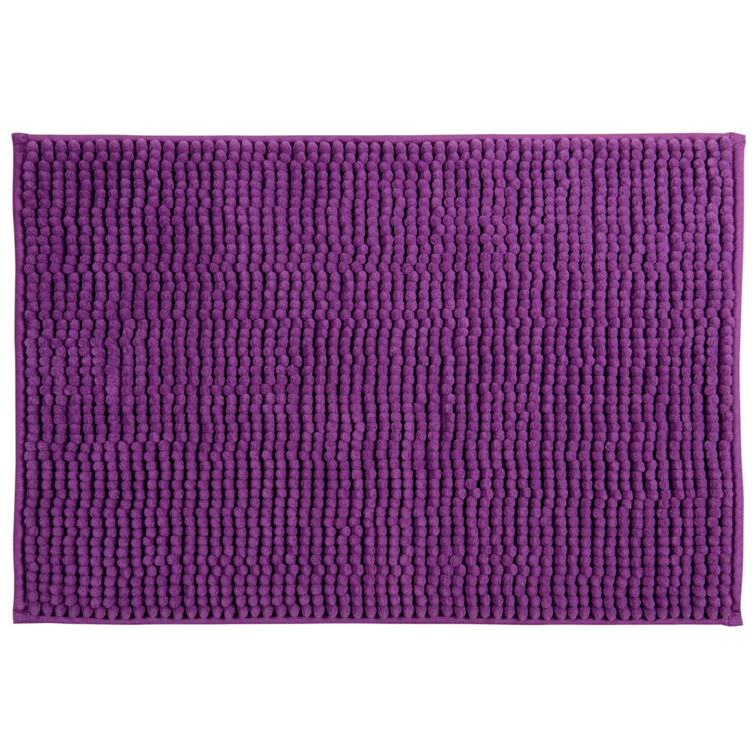 MSV Badkamerkleed-badmat voor op de vloer paars 60 x 90 cm Microvezel Badmatjes