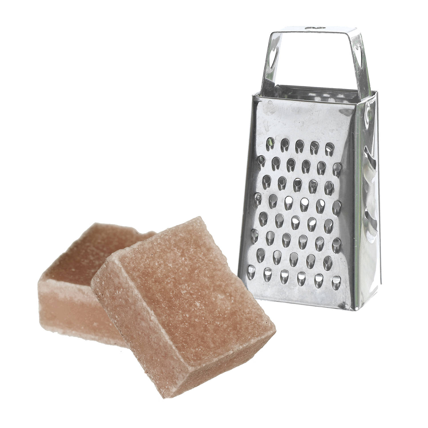 Ideas4seasons Amberblokjes-geurblokjes cadeauset sandelhout geur inclusief mini rasp Amberblokjes