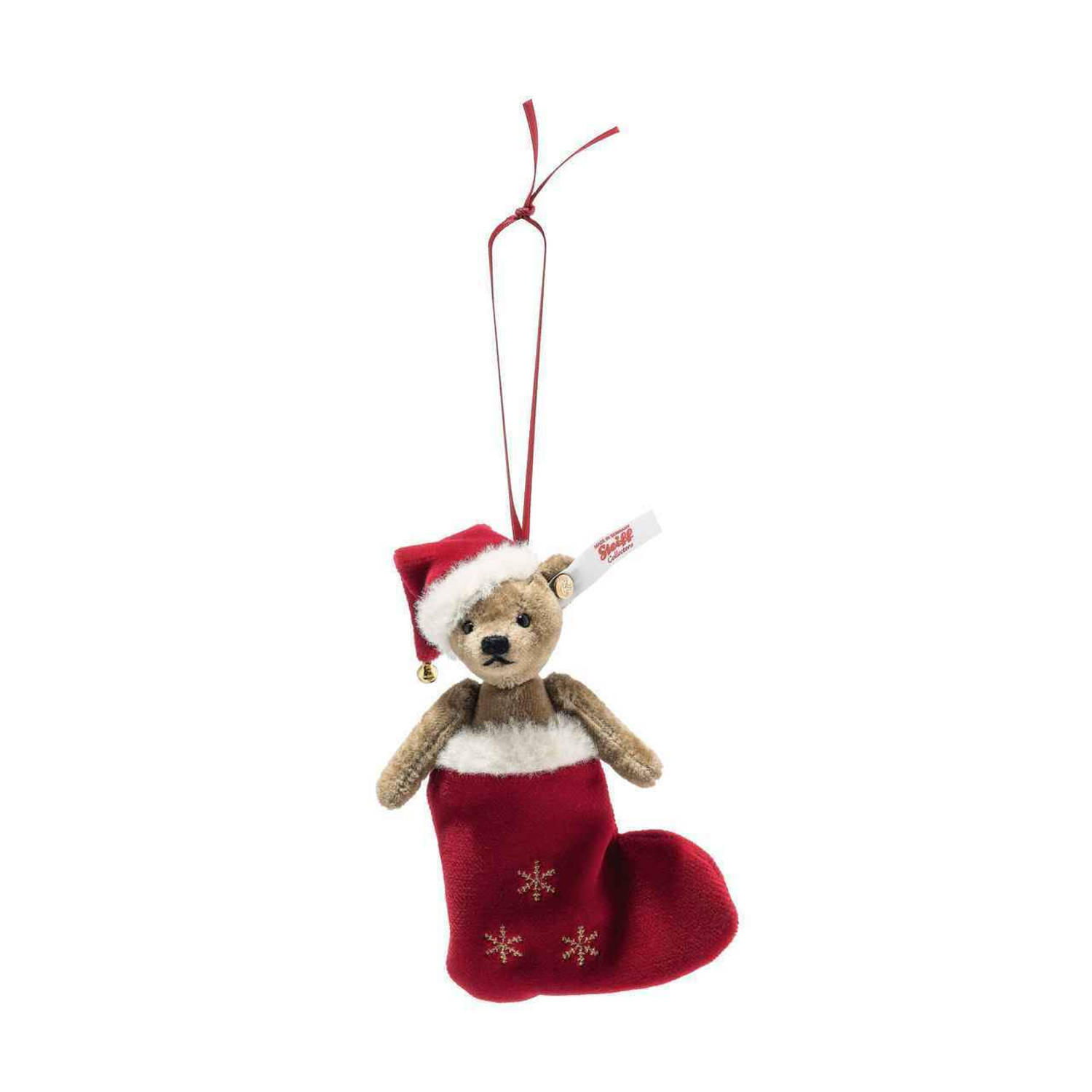 Steiff kerst ornament teddybeer, bruin